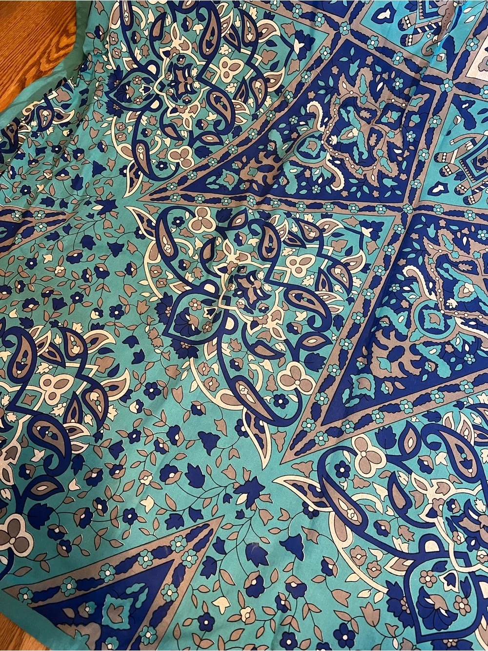 MT Teal Medallion Tapestry
